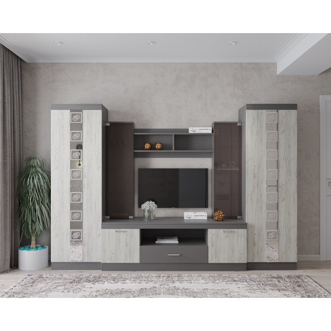 Гостиная МЛ - 6 Вар 1 (2900) с Рисунком