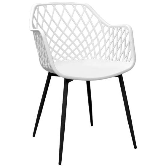Scaun SL-7019~White+Black Leg