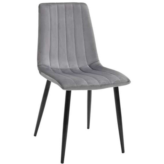 Scaun DC-90P~N23 Catifea-Grey+Black Legs