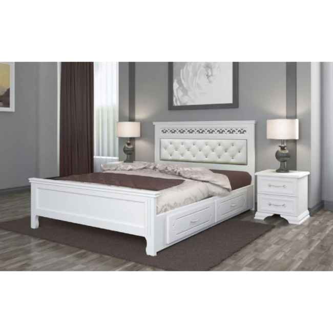 ГРАЦИЯ  Кровать двойная с 2-мя ящ. 160 х 200 без осн.