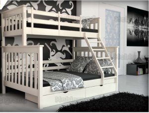 СКАНДИНАВИЯ 120 / 80 х 200 (2х ярус)  (Мебигр), Собран