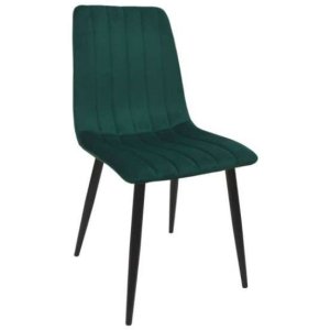 Scaun DC-90P~N56 Catifea Green+Black Legs