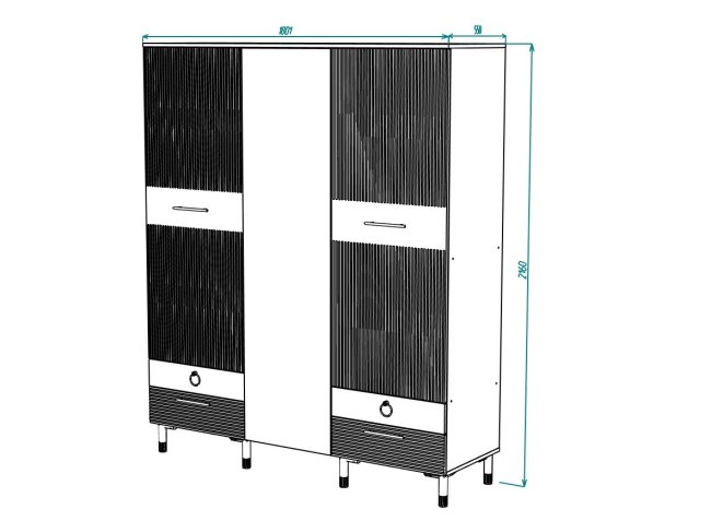 Вельвет № 6 Шкаф 1800 