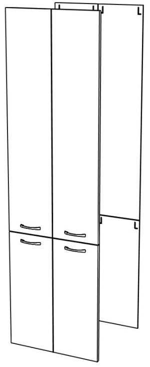 МИРА Пенал 600*2330 (фасад верх1510)