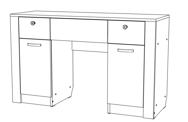 Гамма №22 Стол туалетный 1260 МЛ