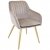 Scaun Iris~Beige+Golden Legs