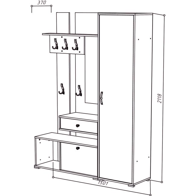 Прихожая МЛ - 2