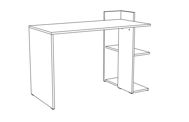 Стол письменный МЛ- 9 правый