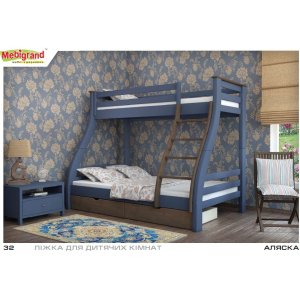 АЛЯСКА 120 х 80 х 200 (2х ярус) (Мебигр), Ограниченно годен АЛЯСКА 120 х 80 х 200 (2х ярус) (Мебигр), Ограниченно годен