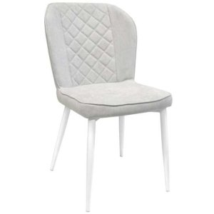 Scaun Tusk~ light Grey seat+white leg
