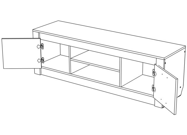 Гамма №19 Тумба ТВ 1600 МЛ, Собран