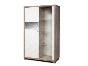 КРИСТАЛ Шкаф с витриной Л  КМК (0650.5), Собран