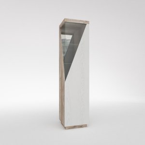 ЛАЙТ Шкаф с витриной П  (0551.7), Собран