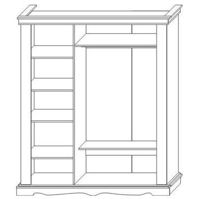 АМЕЛИЯ Шкаф для одежды 3Д (0435.10) АМЕЛИЯ Шкаф для одежды 3Д (0435.10)