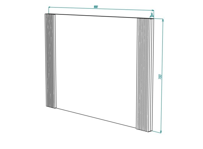 Вельвет №10 Зеркало навесное, Собран
